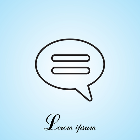 comment line iconのイラスト素材