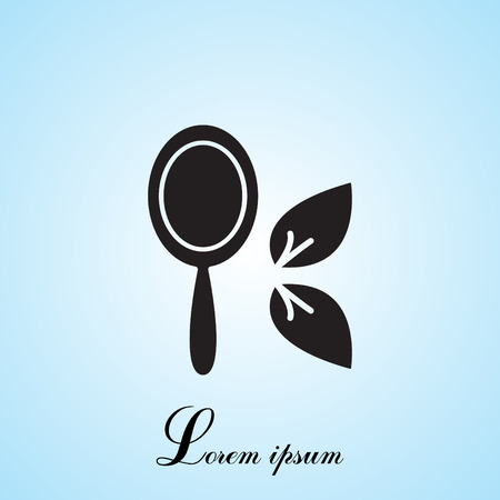 Hand Mirror line iconのイラスト素材