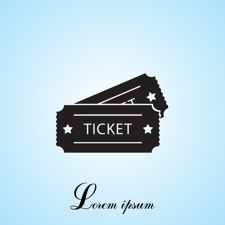 Ticket icon. Vector illustration.のイラスト素材