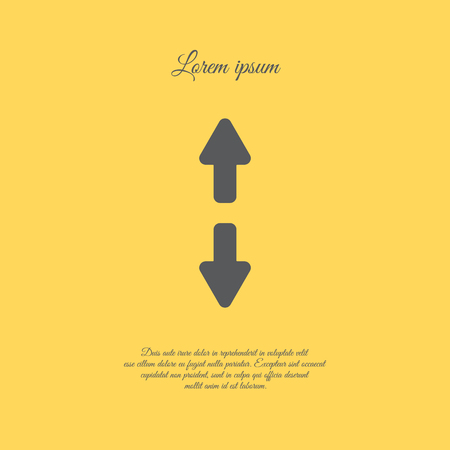 Web line icon. Arrows up and downのイラスト素材
