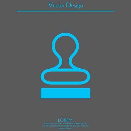 Stamp icon vectorのイラスト素材