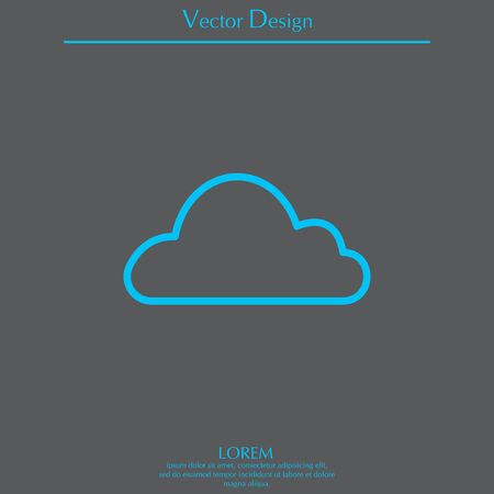 Cloud icon. Vector illustrationのイラスト素材