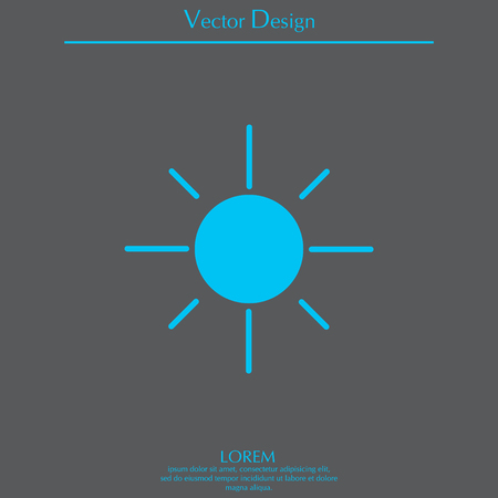 Vector sun iconのイラスト素材