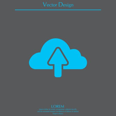 cloud upload iconのイラスト素材