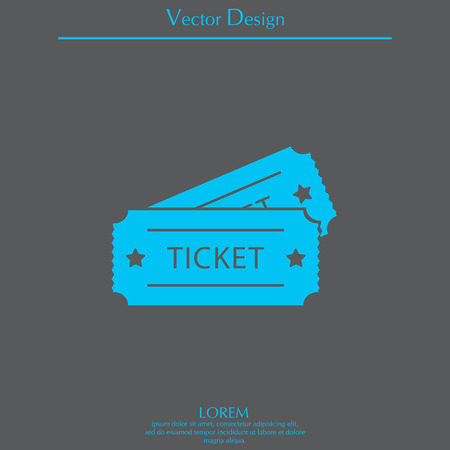 Ticket icon. Vector illustration.のイラスト素材
