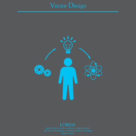 creative thinking iconのイラスト素材