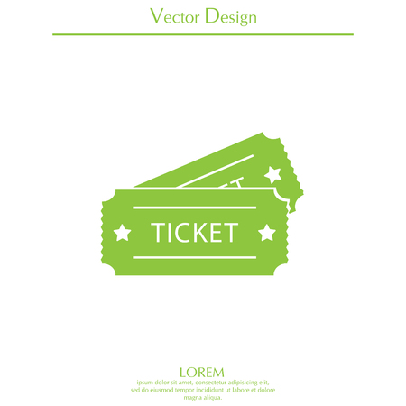 Ticket icon. Vector illustration.のイラスト素材