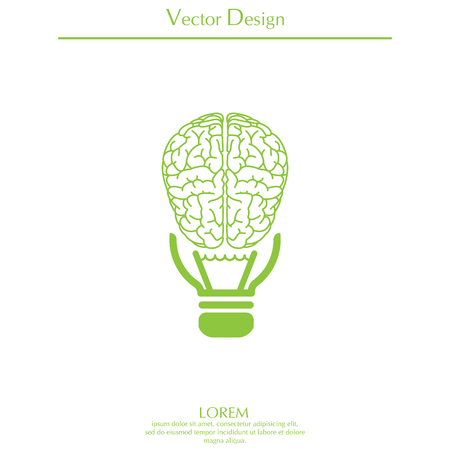 Brain idea iconのイラスト素材