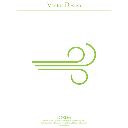 Wind icon vectorのイラスト素材