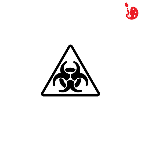 Web icon. Radiation hazardのイラスト素材