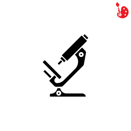 Web icon. Microscopeのイラスト素材