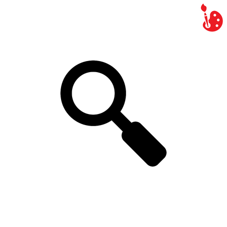 Web icon. Magnifierのイラスト素材