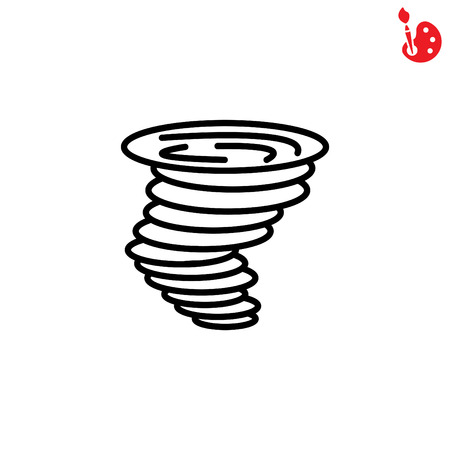 Web icon. Tornadoのイラスト素材