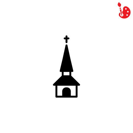 Web line icon. Church, templeのイラスト素材