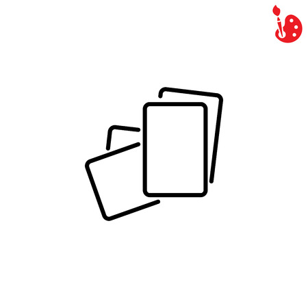 Web line icon. Paper, blank sheet of paperのイラスト素材
