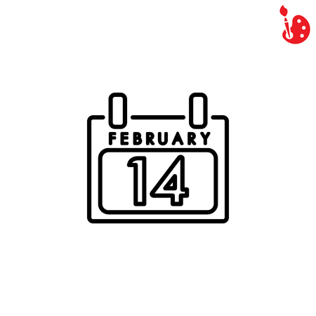Web line icon. Calendarのイラスト素材