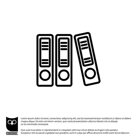 Web line icon. Business; Sigregators (folder, catalog)のイラスト素材
