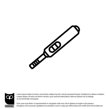 Web line icon. Pregnancy test.のイラスト素材