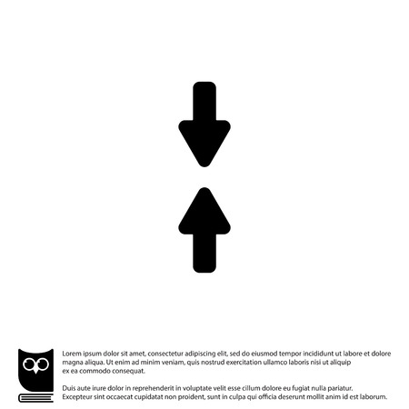 Web line icon. Arrows up and downのイラスト素材