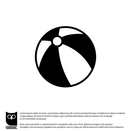 Web line icon. Children's ball, baby toyのイラスト素材