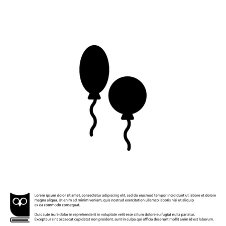 Web line icon. Balloonsのイラスト素材
