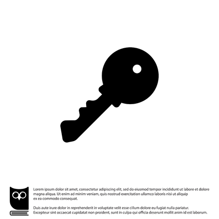 Web icon. Key. vector illustrationのイラスト素材