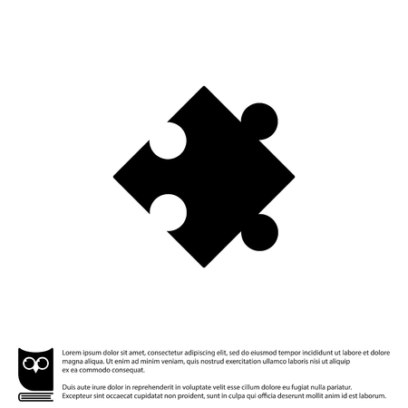 Web icon. Puzzle. vector illustrationのイラスト素材