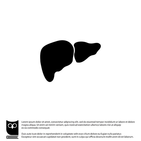 Web icon. Liver. vector illustrationのイラスト素材