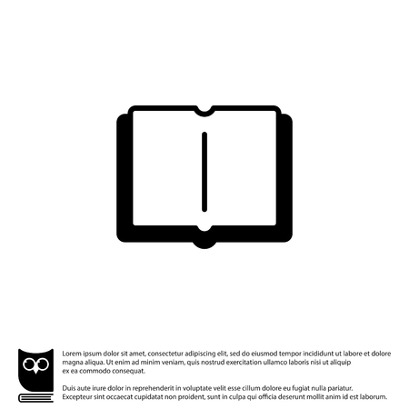 Web icon. Open bookのイラスト素材