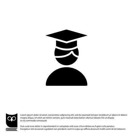 Web icon. Studentのイラスト素材