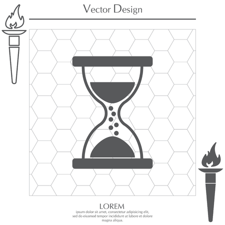 Hourglass icon vectorのイラスト素材