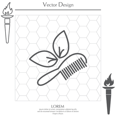 hairbrush vector isolatedのイラスト素材