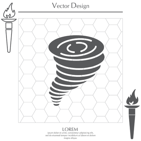 Tornado, vector iconのイラスト素材