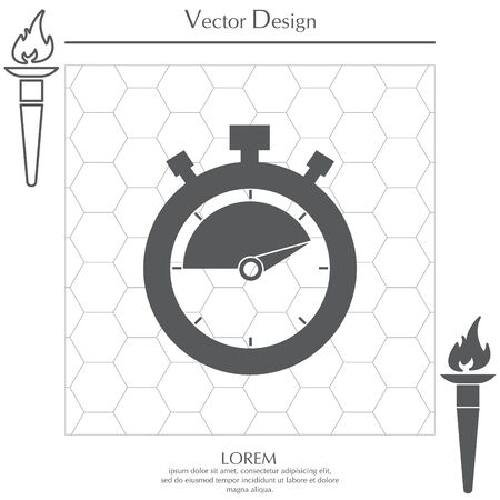 timer icon. stopwatchのイラスト素材
