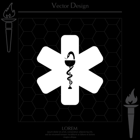 medical (ambulance) iconのイラスト素材