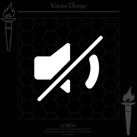 Mute sound iconのイラスト素材