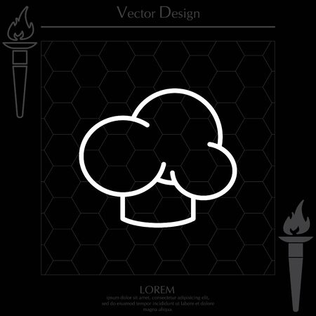 Chef hat icon. Restaurant menuのイラスト素材