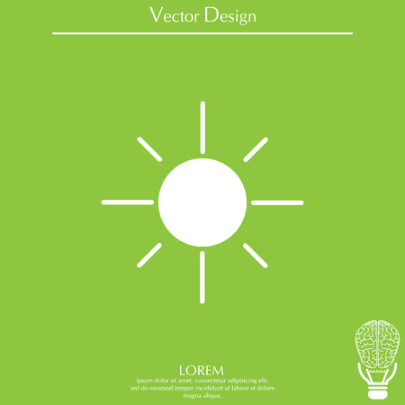 Vector sun iconのイラスト素材