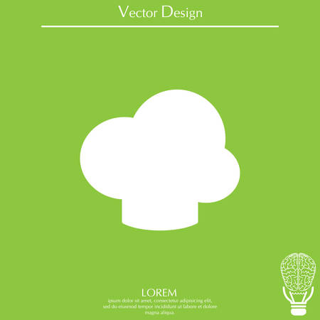 Chef hat icon. Restaurant menu.のイラスト素材