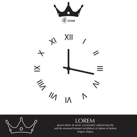 Clock Icon. Vector illustrationのイラスト素材