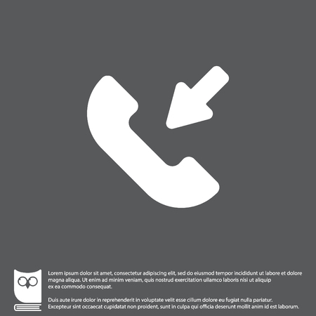 Web icon. Incoming callのイラスト素材