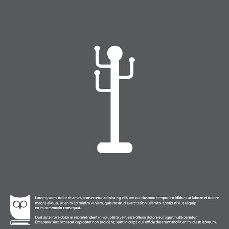 Web line icon. Rack, hanger.のイラスト素材