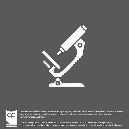 Web icon. Microscopeのイラスト素材