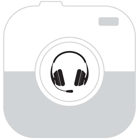 headphone iconのイラスト素材