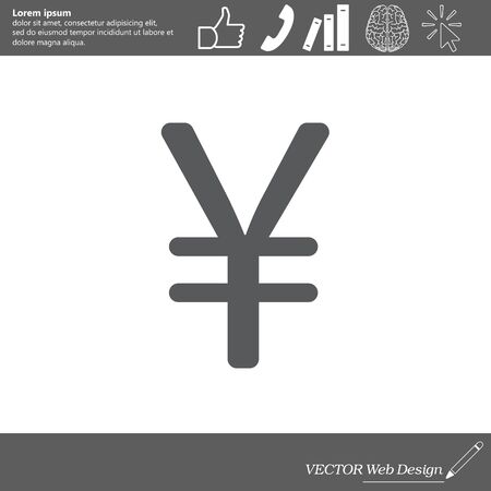 Chinese yuan icon. Vector illustration.のイラスト素材