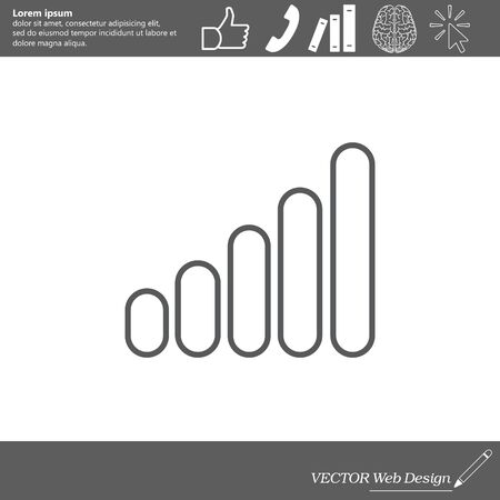 graph line iconのイラスト素材