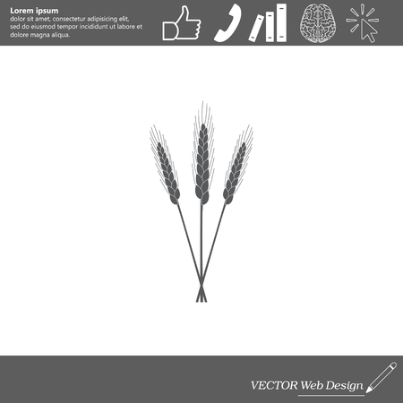 Ears of Wheat iconのイラスト素材