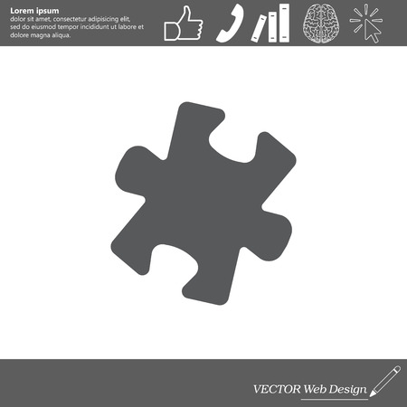 Simple puzzle iconのイラスト素材
