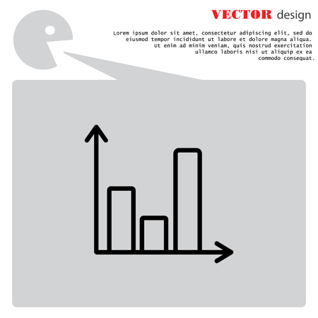 Web line icon. Business graphのイラスト素材