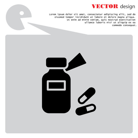Web line icon. Tablets , Vitamins, Pillsのイラスト素材
